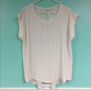 Tacera White Short sleeve blouse